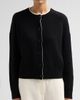 Loulou de Saison Women's Nicola Contrast Crewneck Cashmere Cardigan - 5