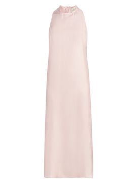 Loulou de Saison Women's Paloma Twist Back Silk Midi-Slipdress