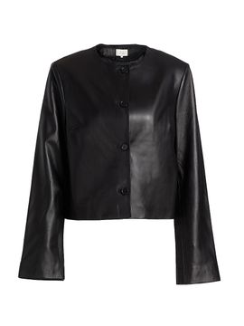 Loulou de Saison Women's Raho Leather Crop Jacket
