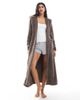 Loungeable Loungeable cozy teddy hooded maxi length robe in mocha-Brown - 1