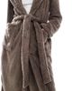 Loungeable Loungeable cozy teddy hooded maxi length robe in mocha-Brown - 4