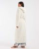 Loungeable Loungeable cozy teddy hooded maxi robe in marshmallow-White - 2