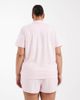 Loungeable Loungeable Curve super soft jersey short sleeve shirt & shorts pajama set in muted pink - 2