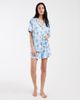 Loungeable Loungeable super soft jersey revere top and shorts set in howdy cat print-Multi - 1