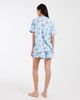 Loungeable Loungeable super soft jersey revere top and shorts set in howdy cat print-Multi - 4