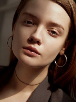 LOVE ME MONSTER Black Flat Chain Choker