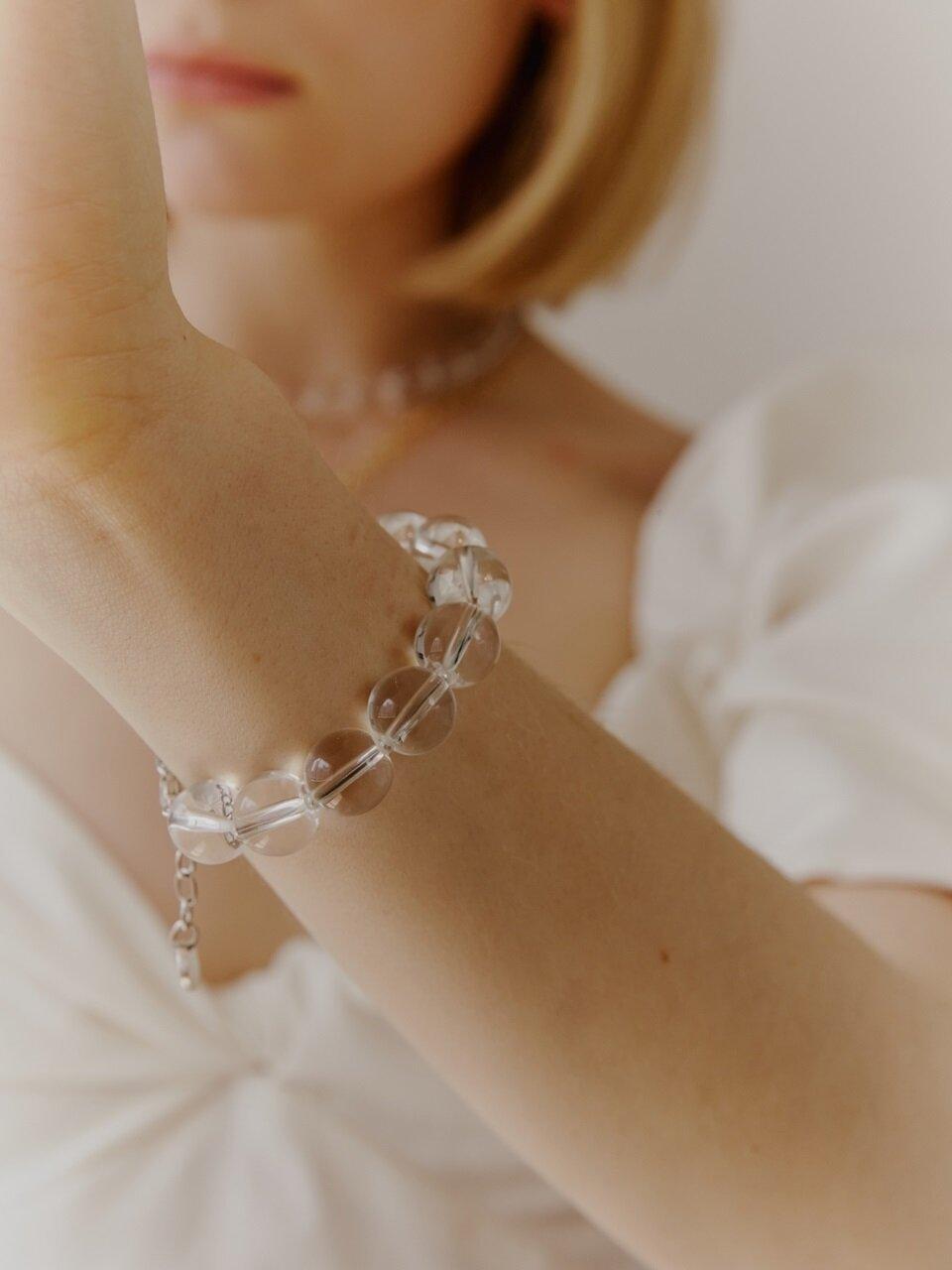 LOVE ME MONSTER Bold Crystal and Pearl Bracelet