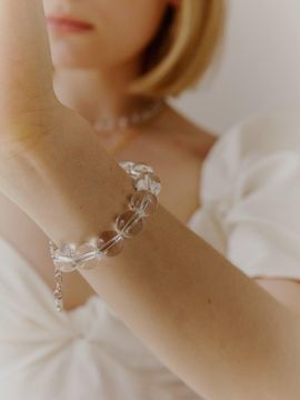 LOVE ME MONSTER Bold Crystal and Pearl Bracelet