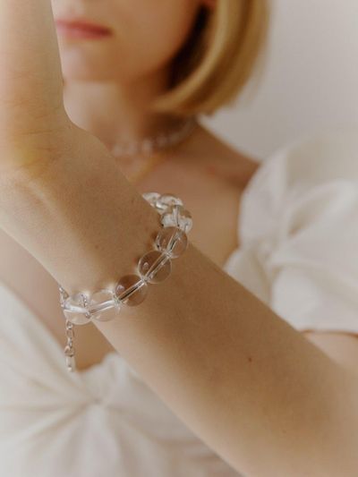 LOVE ME MONSTER Bold Crystal and Pearl Bracelet
