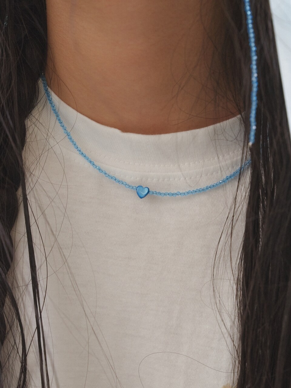 LOVE ME MONSTER Cool Love Blue Choker