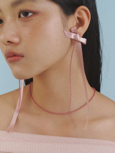 LOVE ME MONSTER Deep Love Pink Necklace