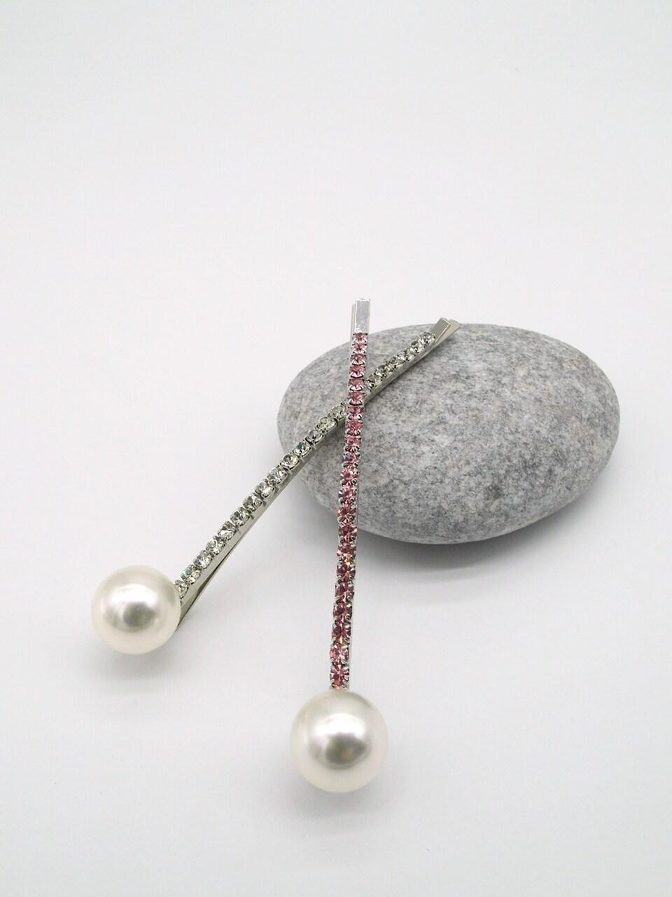 LOVE ME MONSTER Exclusive-Pearl And Cubic Hair Pin