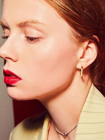 LOVE ME MONSTER Gold Ring Earrings