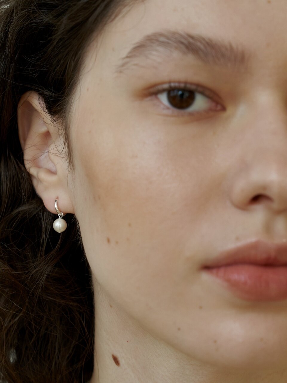 LOVE ME MONSTER Mini Pearl Hoop Earrings