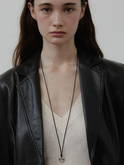 LOVE ME MONSTER Mont Long Leather Necklace (L243MNK040)