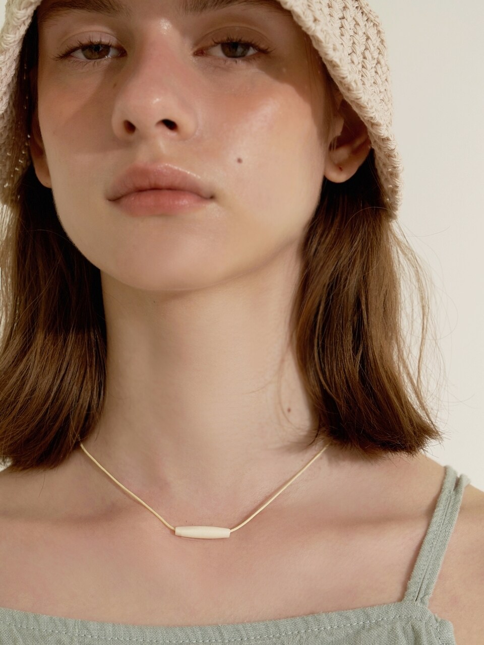 LOVE ME MONSTER Natural Horn Strap Choker