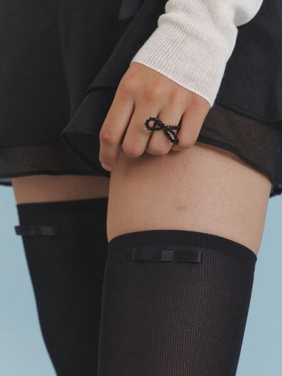 LOVE ME MONSTER OO Love Ribbon Beads Ring