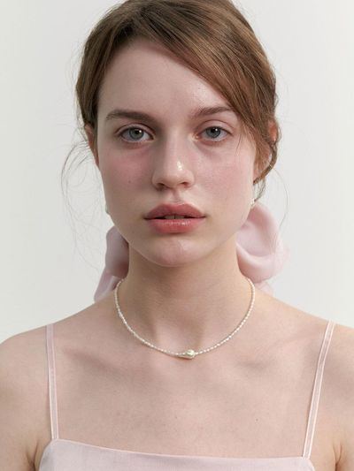 LOVE ME MONSTER Pure Pearl Mixed Necklace