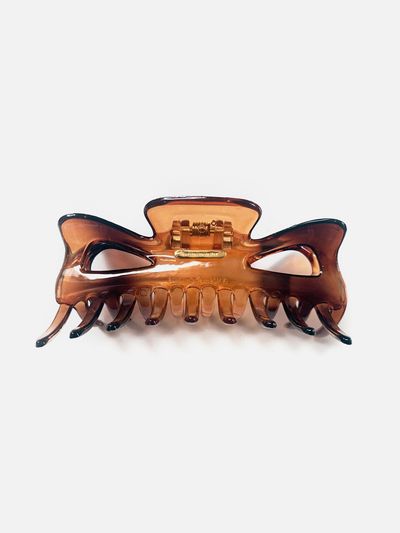 LOVE ME MONSTER Retro Hair Clip - Brown