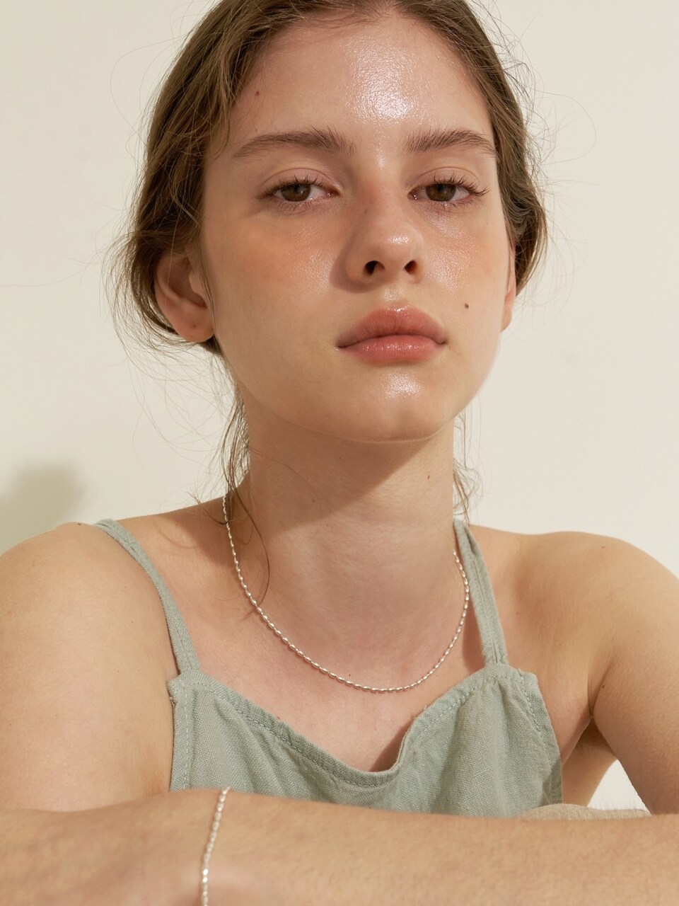LOVE ME MONSTER [Silver] Seed Necklace