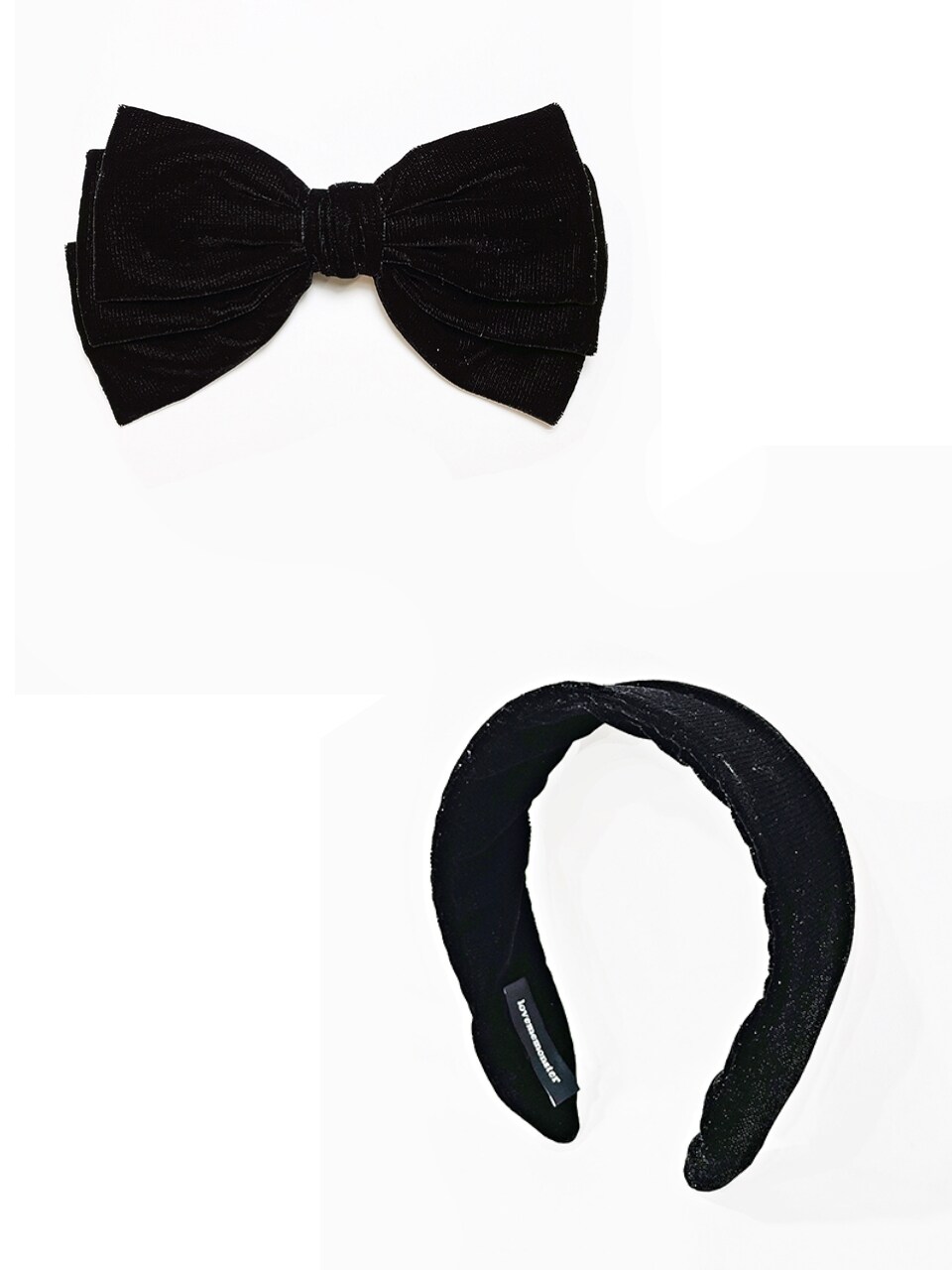 LOVE ME MONSTER Velvet Plain Ribbon Pin Set