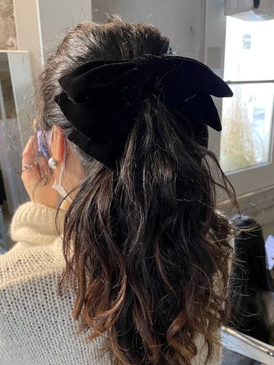 LOVE ME MONSTER Velvet Ribbon Hair Pin