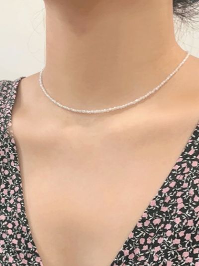 LOVE ME MONSTER White Dia Necklace