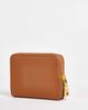 Love Moschino Love Moschino heart bit zip around wallet in tan brown - 2