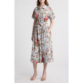 LOVE THE LABEL LOVE THE LABEL Drew Floral Print Shirtdress