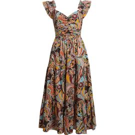 LOVE THE LABEL LOVE THE LABEL Lindsey Print Ruffle Maxi Dress