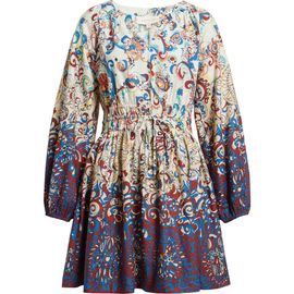 LOVE THE LABEL LOVE THE LABEL Noah Print Long Sleeve Fit & Flare Dress