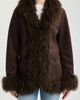 Love Token Love Token Natalia Faux Suede Coat with Faux Fur Trim - 4