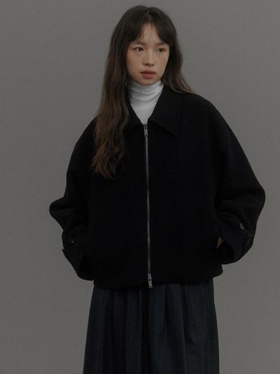 LOVE US U Alpaca Tweed Jumper (Black)