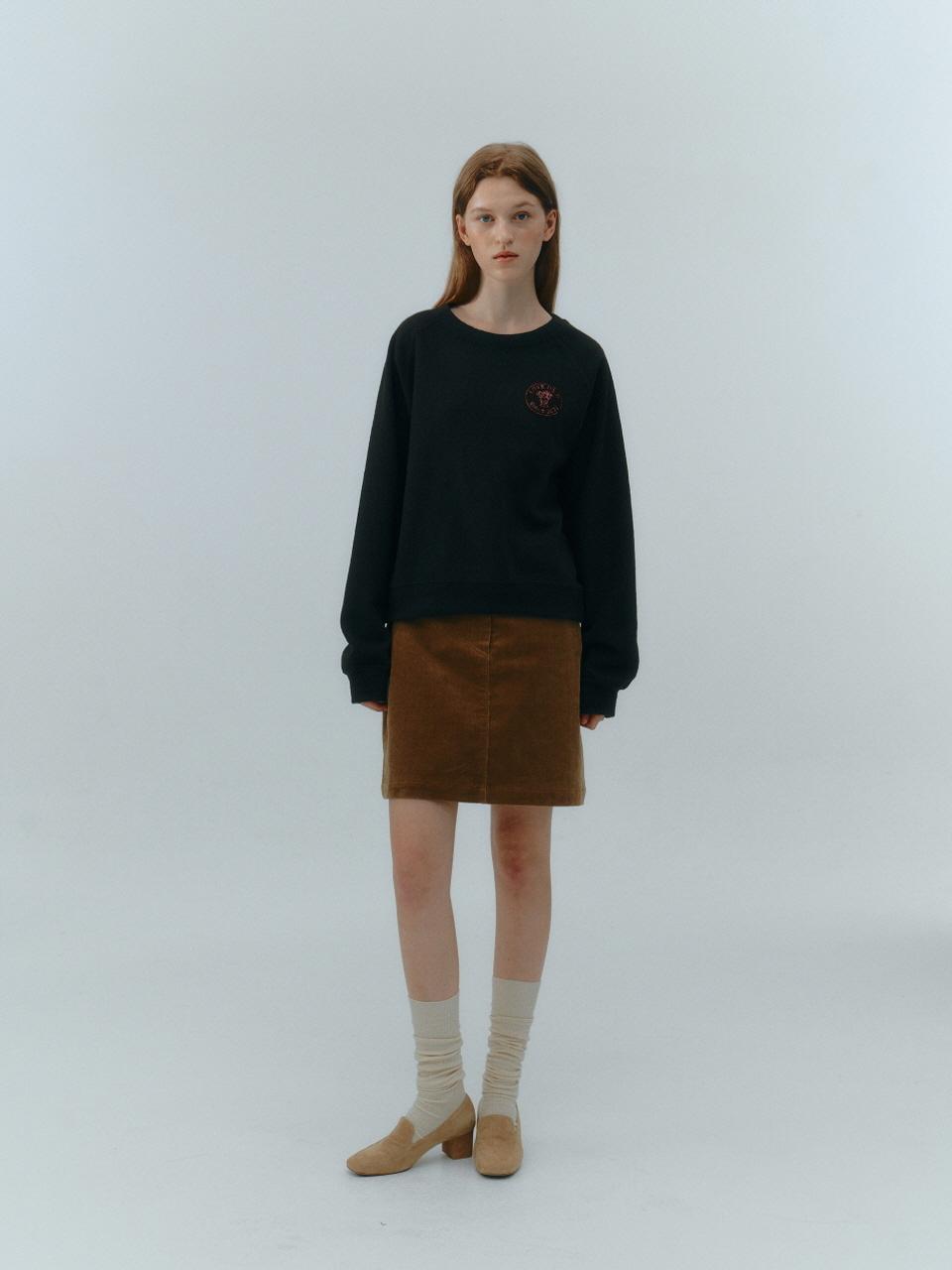 LOVE US U Wappen Sweatshirt (Dark Brown)