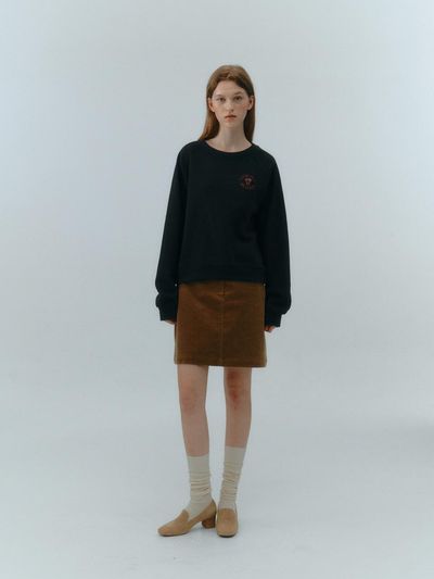 LOVE US U Wappen Sweatshirt (Dark Brown)