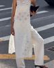 Love Wednesday Cotton Eyelet Flyaway Tunic Top - 1
