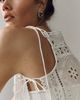 Love Wednesday Cotton Eyelet Flyaway Tunic Top - 5