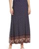Loveappella Loveappella Border Print Roll Top Maxi Skirt - 1