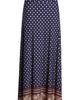 Loveappella Loveappella Border Print Roll Top Maxi Skirt - 5