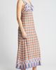 Loveappella Loveappella Border Print Sleeveless Jersey Maxi Dress - 3