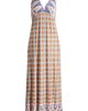 Loveappella Loveappella Border Print Sleeveless Jersey Maxi Dress - 5
