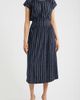 Loveappella Loveappella Cap Sleeve Smocked Waist Midi Dress - 1