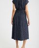 Loveappella Loveappella Cap Sleeve Smocked Waist Midi Dress - 2