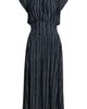 Loveappella Loveappella Cap Sleeve Smocked Waist Midi Dress - 5