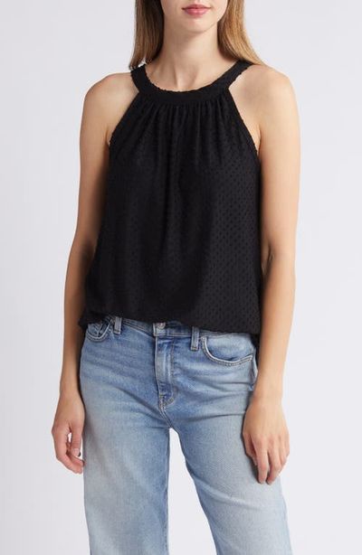 Loveappella Loveappella Clip Dot Halter Tank Top
