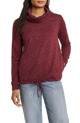 Loveappella Loveappella Cowl Neck Knit Top