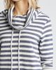 Loveappella Loveappella Cowl Tie Stripe Pullover - 4