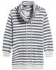 Loveappella Loveappella Cowl Tie Stripe Pullover - 5