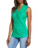 Loveappella Loveappella Cross Drape Sleeveless Top - 1