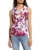 Loveappella Loveappella Drape Wrap Sleeveless Top - 1